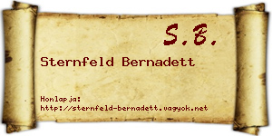 Sternfeld Bernadett névjegykártya